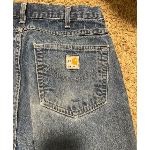Carhartt Women’s FR100 Flame-Resistant Signature Denim Jeans 33x34 size - Picture 1 of 10